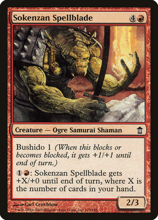 MTG Card Title: Sokenzan Spellblade SOK/115
