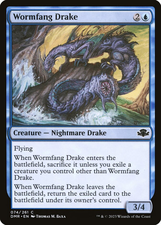 MTG Card Title: Wormfang Drake DMR/74