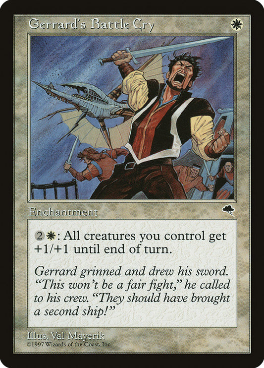 MTG Card Title: Gerrard's Battle Cry TMP/21