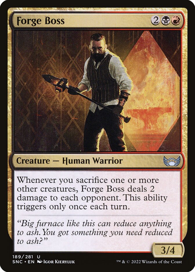 MTG Card Title: Forge Boss SNC/189