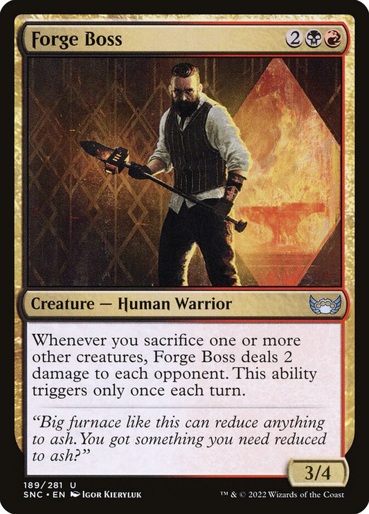 MTG Card Title: Forge Boss SNC/189