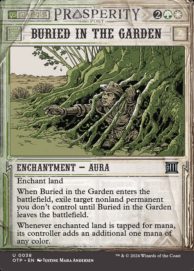 MTG Card Title: Buried in the Garden OTP/38