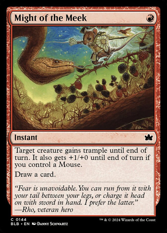MTG Card Title: Might of the Meek BLB/144