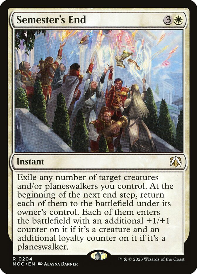 MTG Card Title: Semester's End MOC/204