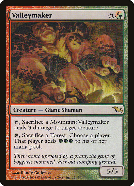 MTG Card Title: Valleymaker SHM/221