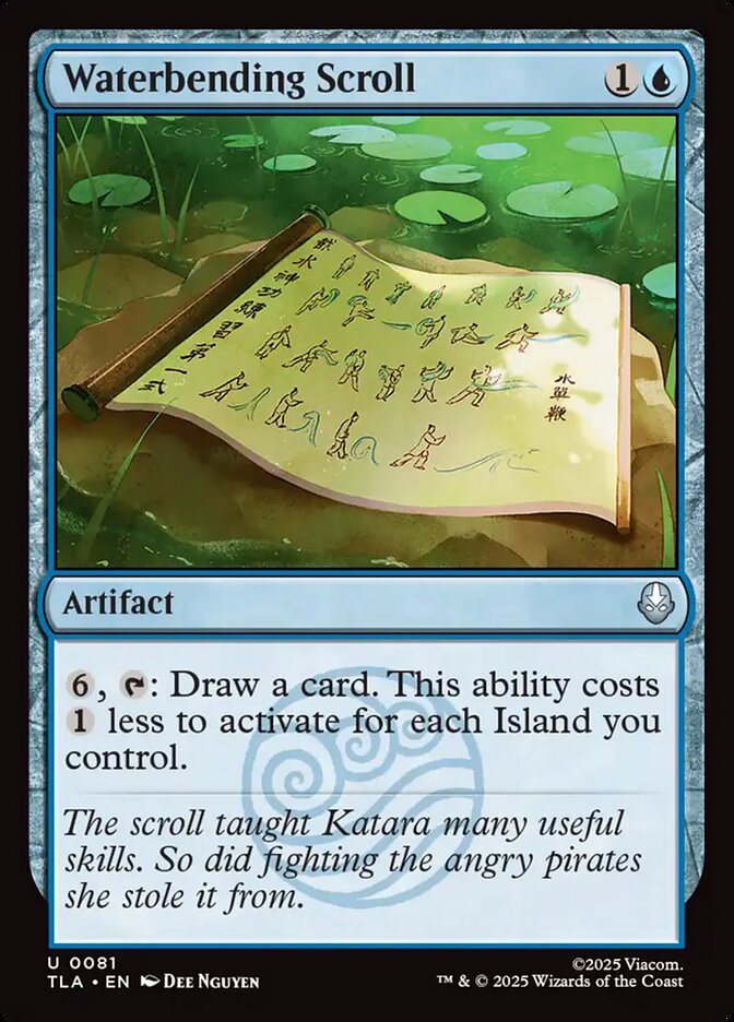 MTG Card Title: Waterbending Scroll TLA/81