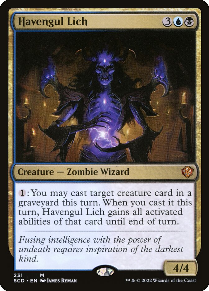MTG Card Title: Havengul Lich SCD/231