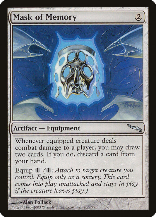 MTG Card Title: Mask of Memory MRD/203