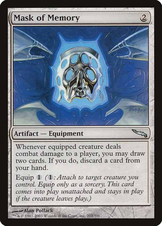 MTG Card Title: Mask of Memory MRD/203