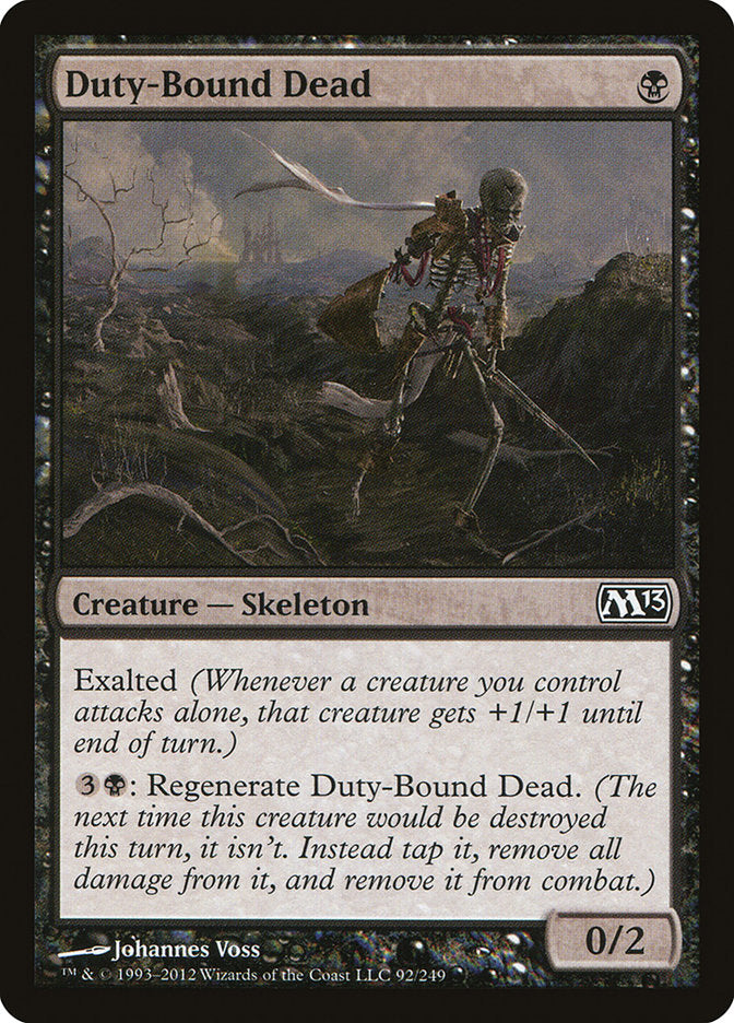 MTG Card Title: Duty-Bound Dead M13/92