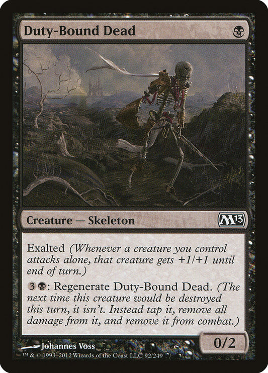 MTG Card Title: Duty-Bound Dead M13/92