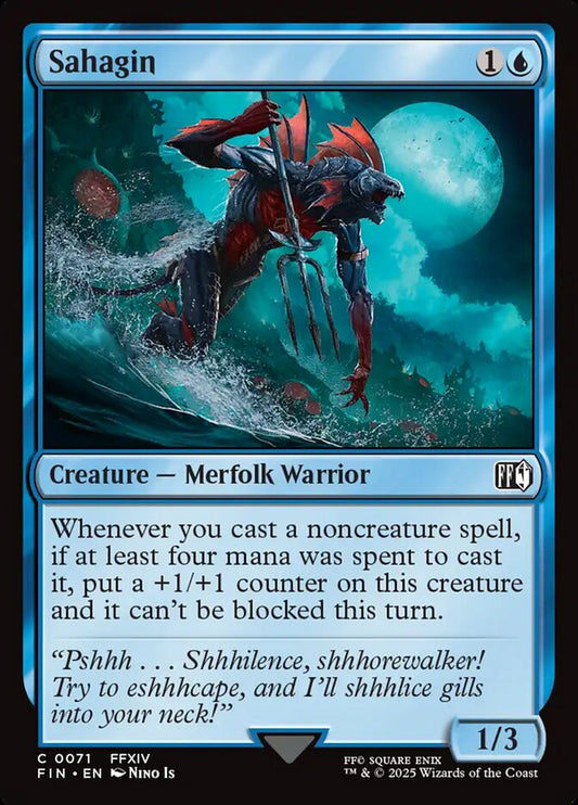 MTG Card Title: Sahagin FIN/71