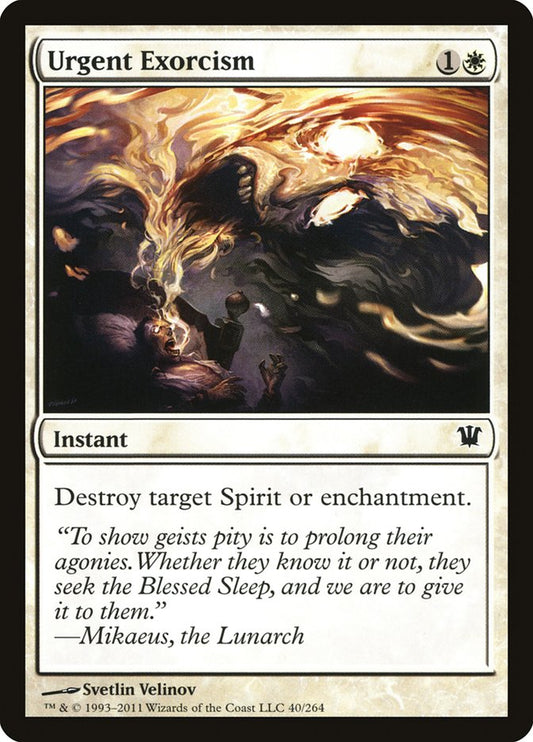 MTG Card Title: Urgent Exorcism ISD/40