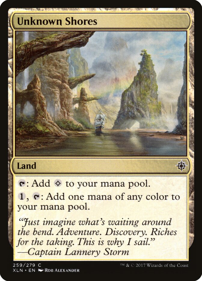 MTG Card Title: Unknown Shores XLN/259