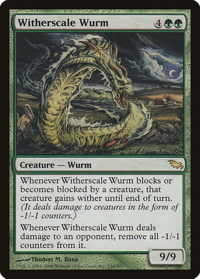 MTG Card Title: Witherscale Wurm SHM/134