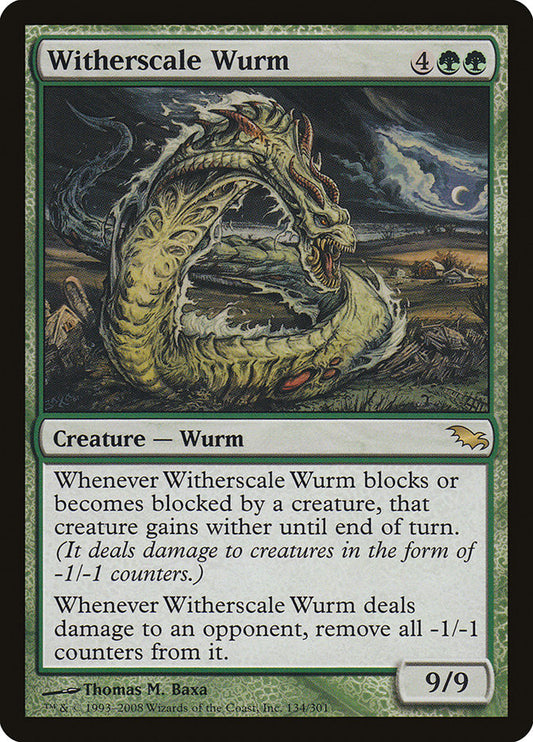 MTG Card Title: Witherscale Wurm SHM/134