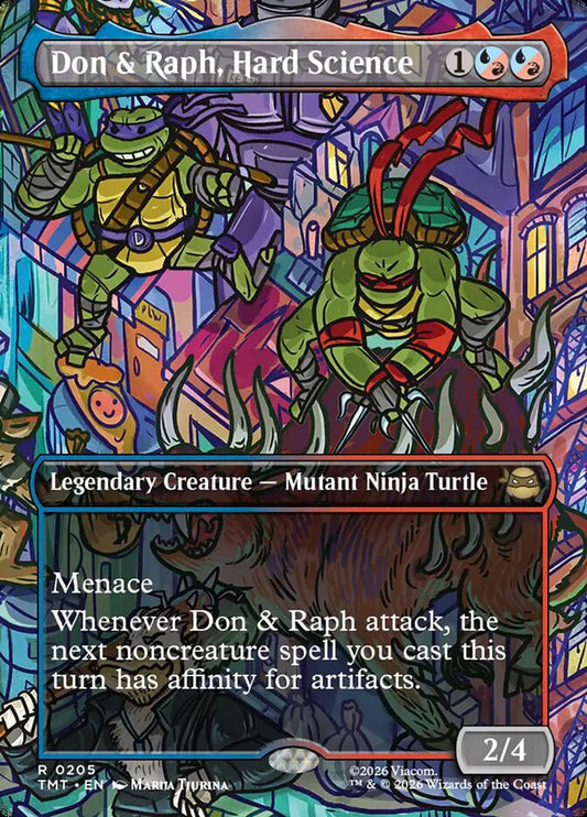 MTG Card Title: Don & Raph, Hard Science TMT/205