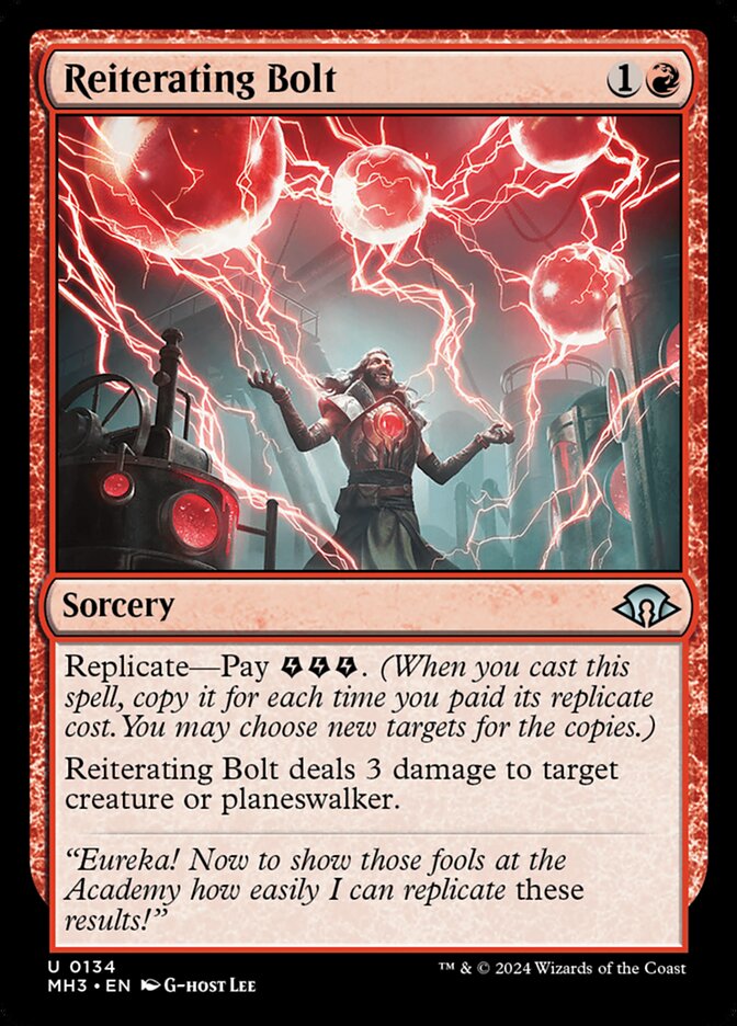 MTG Card Title: Reiterating Bolt MH3/134
