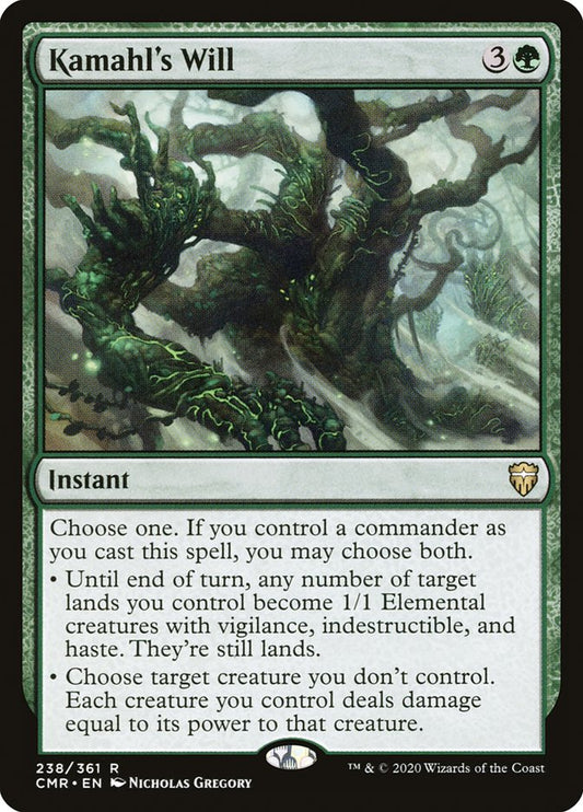 MTG Card Title: Kamahl's Will CMR/238