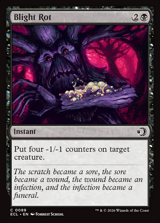 MTG Card Title: Blight Rot ECL/89