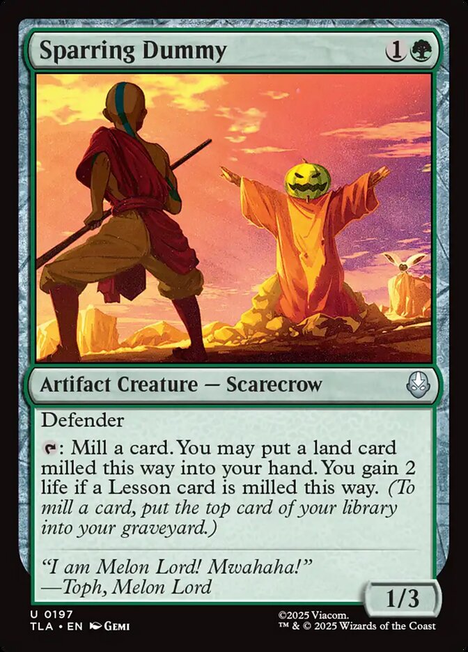 MTG Card Title: Sparring Dummy TLA/197