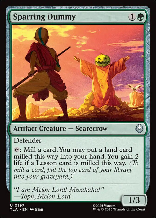 MTG Card Title: Sparring Dummy TLA/197