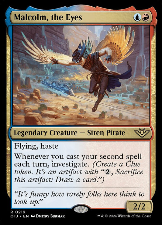 MTG Card Title: Malcolm, the Eyes OTJ/219