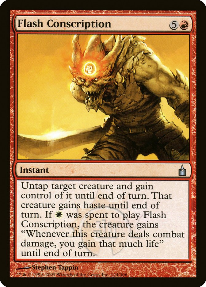 MTG Card Title: Flash Conscription RAV/124