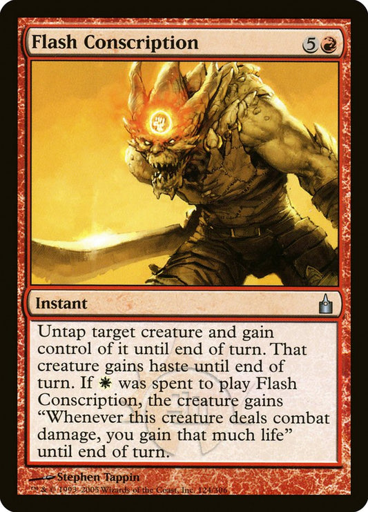 MTG Card Title: Flash Conscription RAV/124
