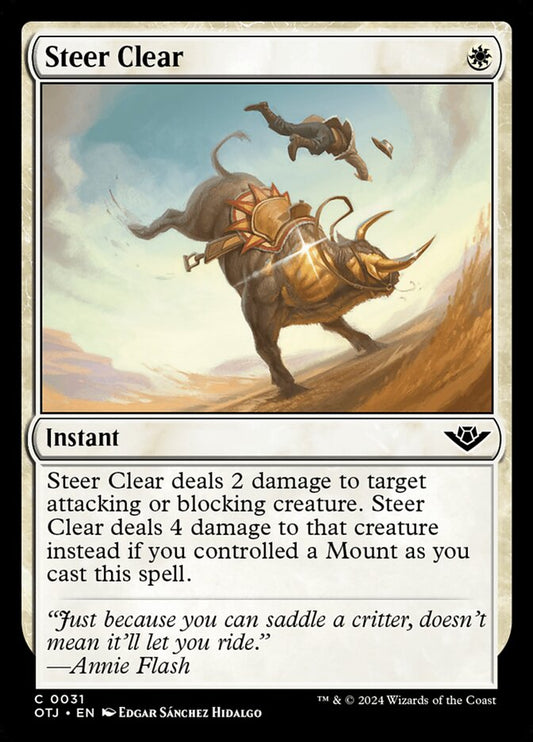 MTG Card Title: Steer Clear OTJ/31