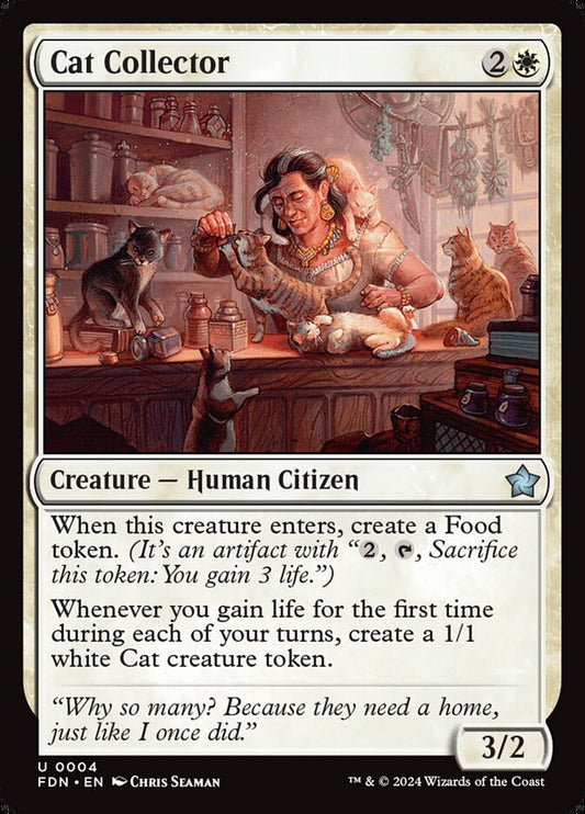 MTG Card Title: Cat Collector FDN/4