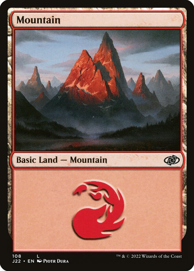 MTG Card Title: Mountain J22/108