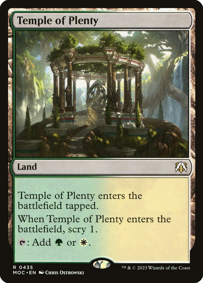 MTG Card Title: Temple of Plenty MOC/435
