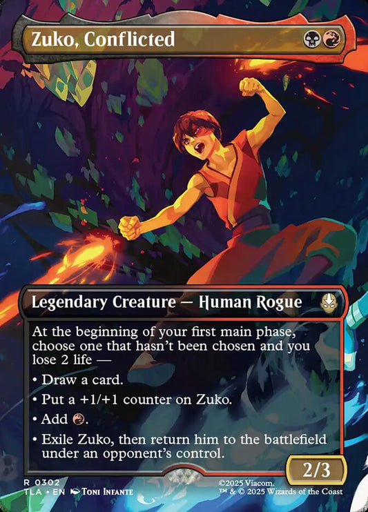 MTG Card Title: Zuko, Conflicted TLA/302