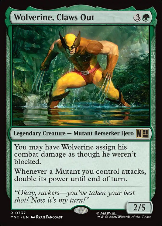 MTG Card Title: Wolverine, Claws Out MSC/737