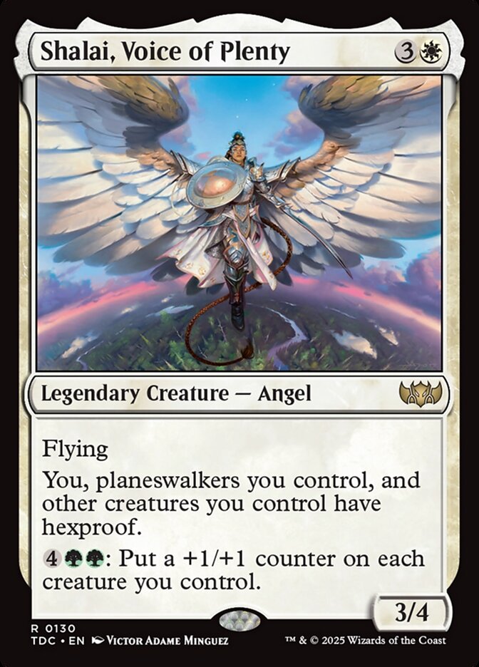 MTG Card Title: Shalai, Voice of Plenty TDC/130
