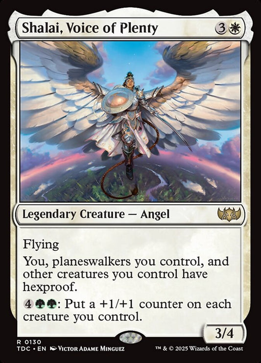 MTG Card Title: Shalai, Voice of Plenty TDC/130