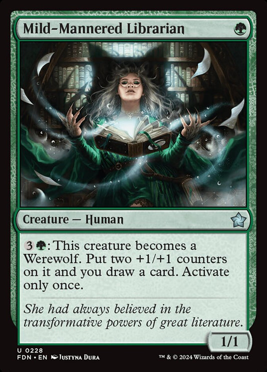 MTG Card Title: Mild-Mannered Librarian FDN/228