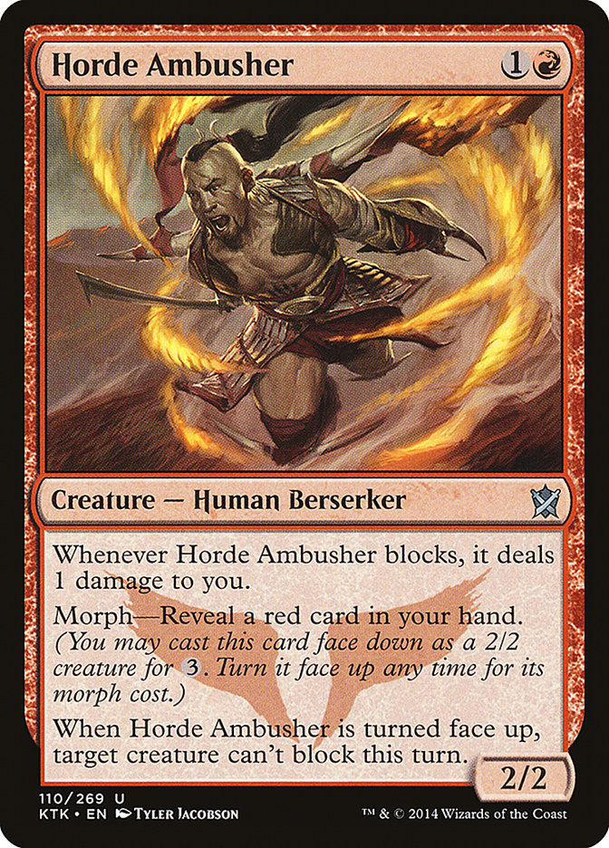 MTG Card Title: Horde Ambusher KTK/110