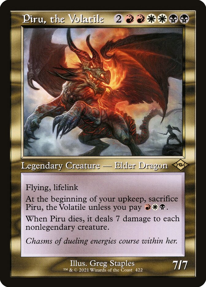 MTG Card Title: Piru, the Volatile MH2/422