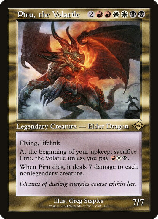 MTG Card Title: Piru, the Volatile MH2/422