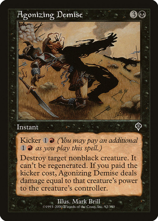 MTG Card Title: Agonizing Demise INV/92