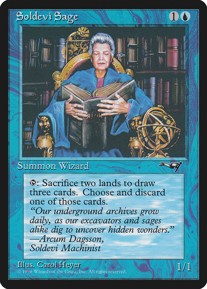 MTG Card Title: Soldevi Sage ALL/34b