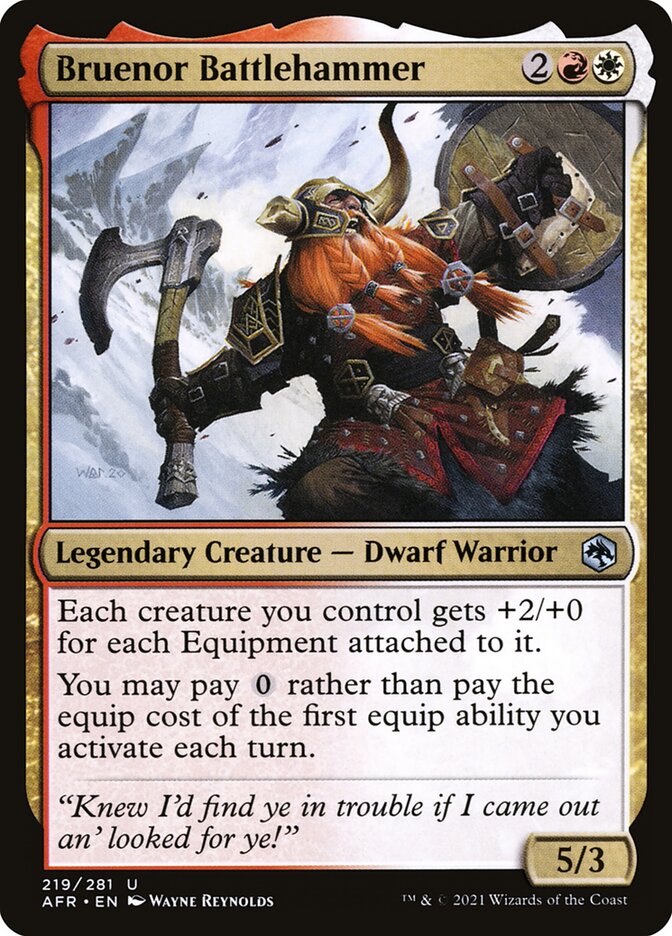 MTG Card Title: Bruenor Battlehammer AFR/219