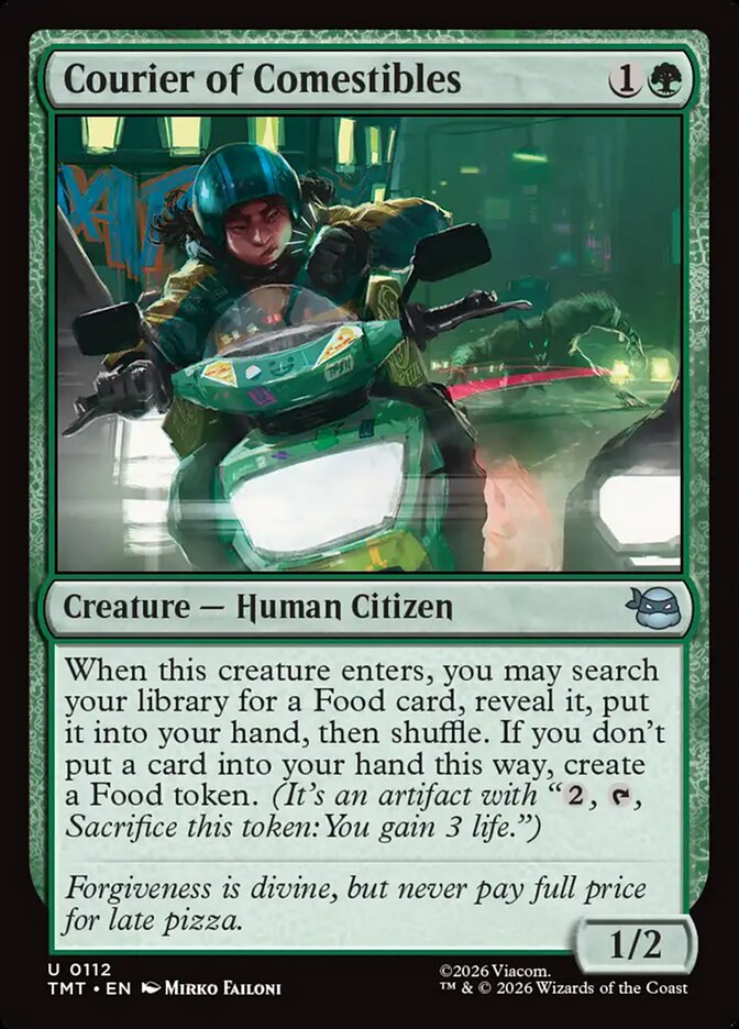 MTG Card Title: Courier of Comestibles TMT/112