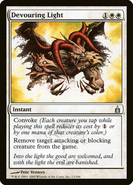 MTG Card Title: Devouring Light RAV/13