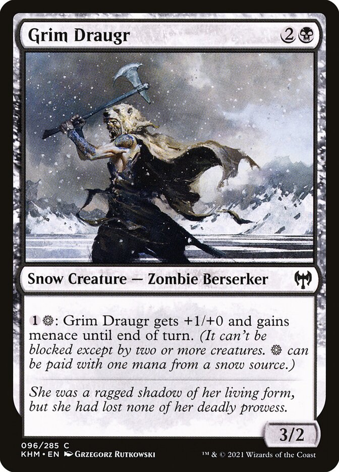 MTG Card Title: Grim Draugr KHM/96