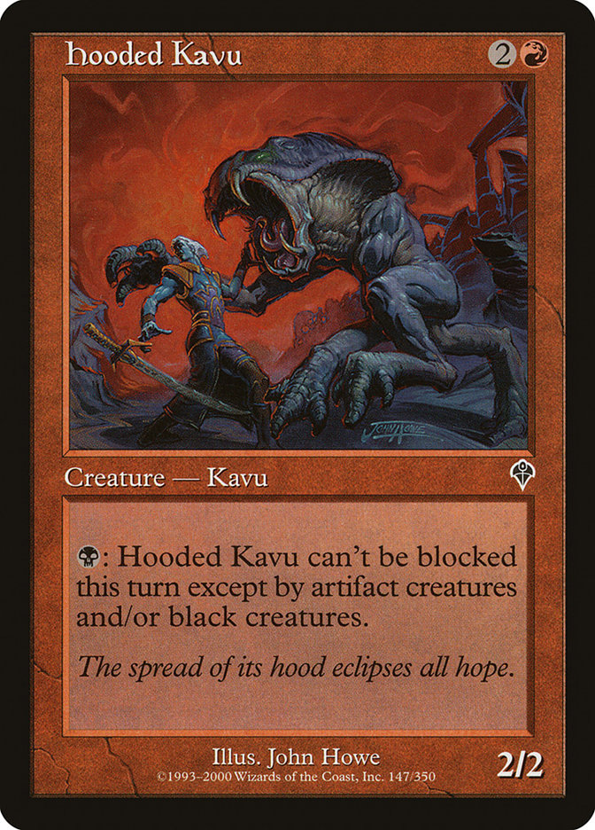 MTG Card Title: Hooded Kavu INV/147