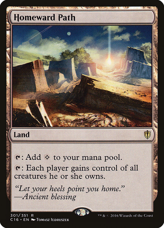 MTG Card Title: Homeward Path C16/301