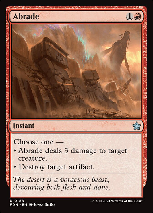 MTG Card Title: Abrade FDN/188